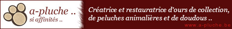 Créatrice et restauratrice d'ours de collection, de peluches animalières et de doudous ..